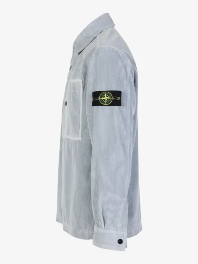 Stone Island Stone Island Overshirt rib - V0049 ASH GREY