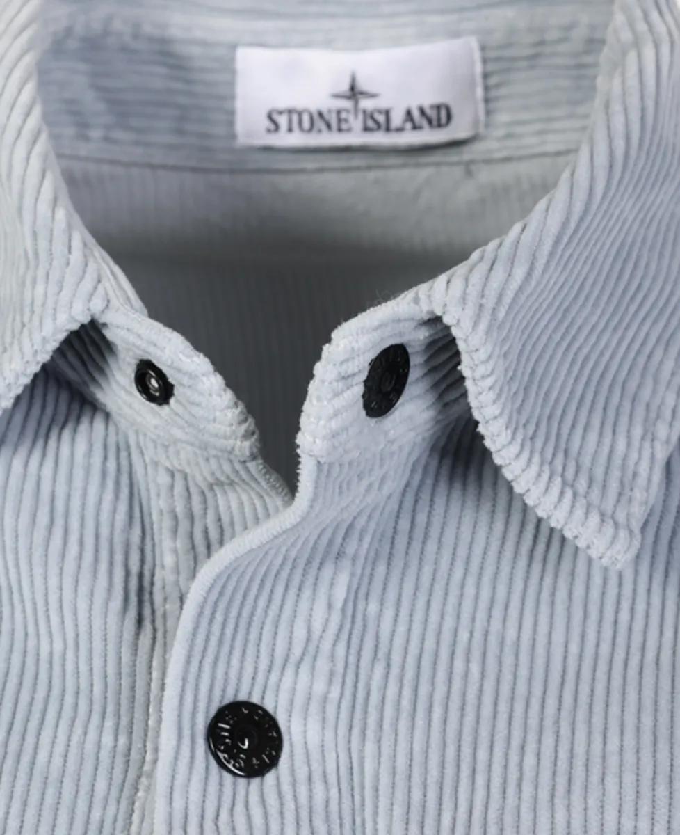Stone Island Overshirt rib - V0049 ASH GREY 3 Stone Island Stone Island Overshirt rib - V0049 ASH GREY