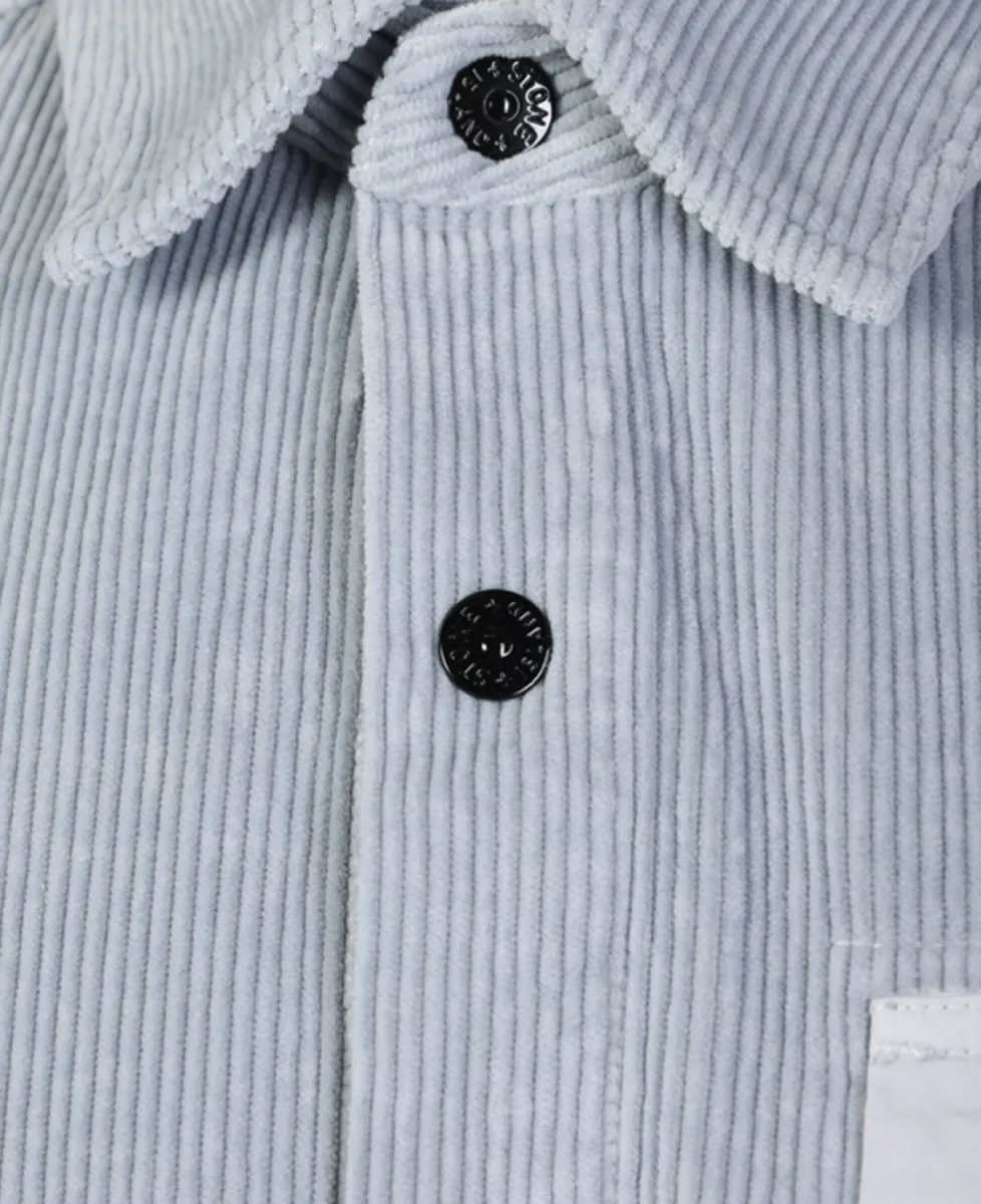 Stone Island Overshirt rib - V0049 ASH GREY 4 Stone Island Stone Island Overshirt rib - V0049 ASH GREY