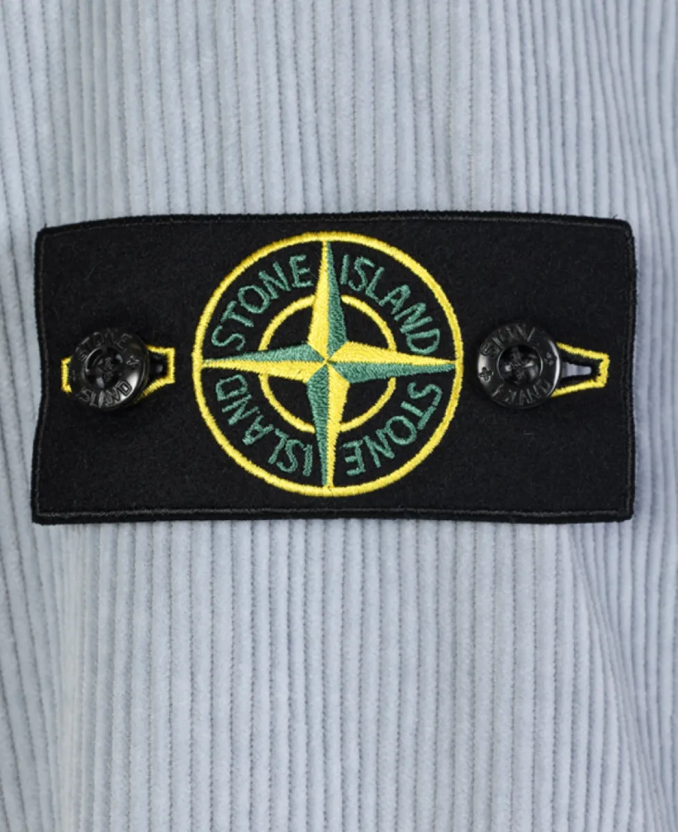 Stone Island Overshirt rib - V0049 ASH GREY 5 Stone Island Stone Island Overshirt rib - V0049 ASH GREY