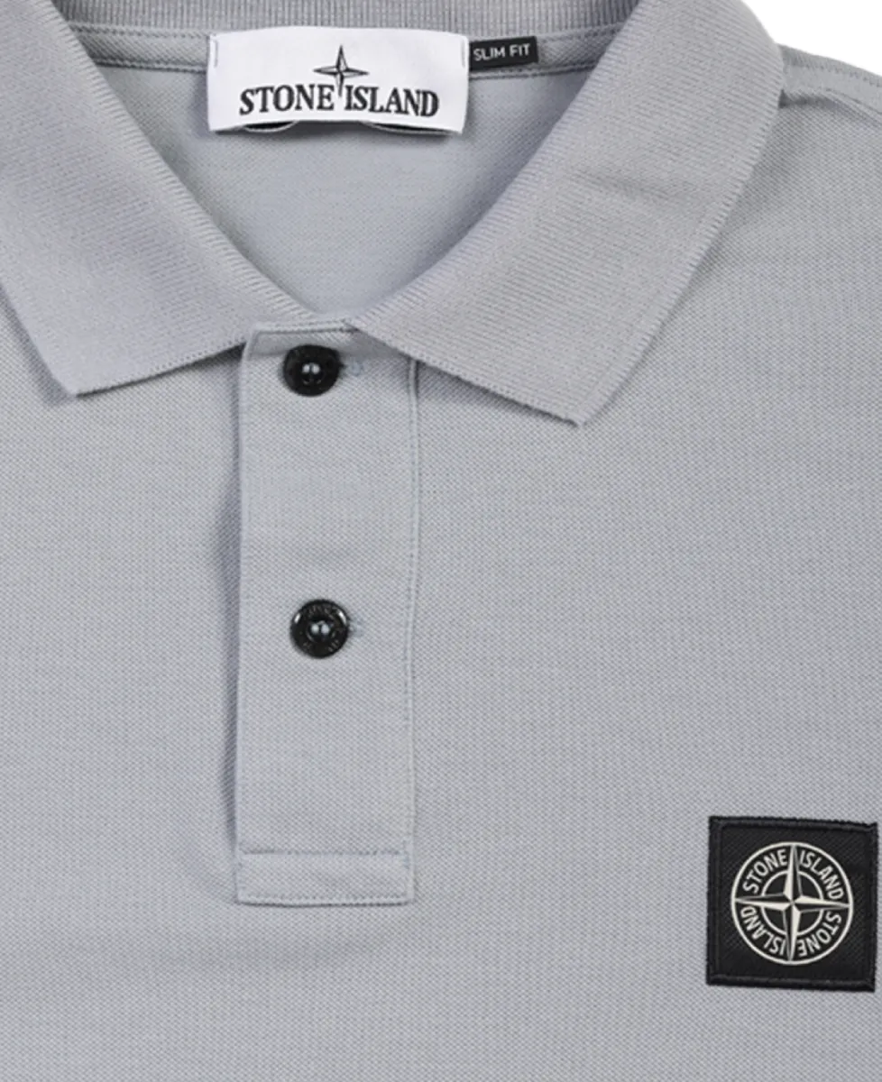 Stone Island Polo pique - V0049 ASH GREY 3 Stone Island Stone Island Polo pique - V0049 ASH GREY
