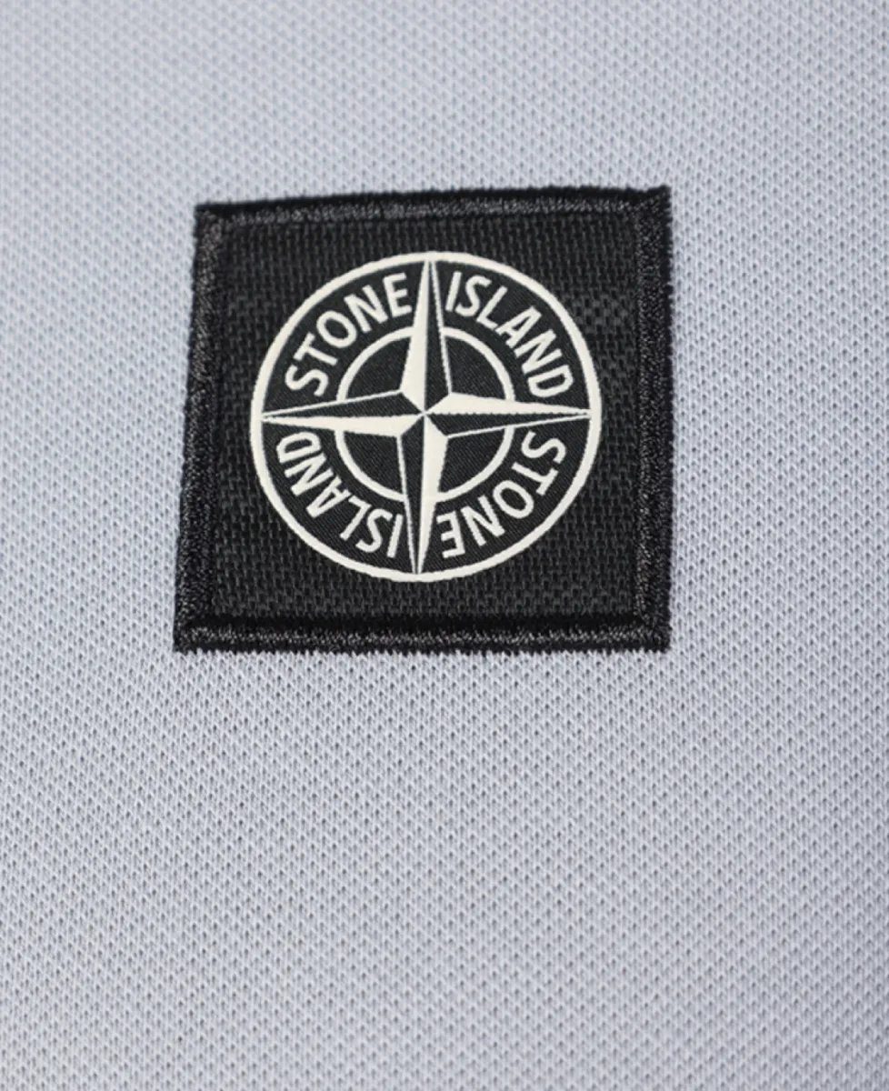 Stone Island Polo pique - V0049 ASH GREY 4 Stone Island Stone Island Polo pique - V0049 ASH GREY