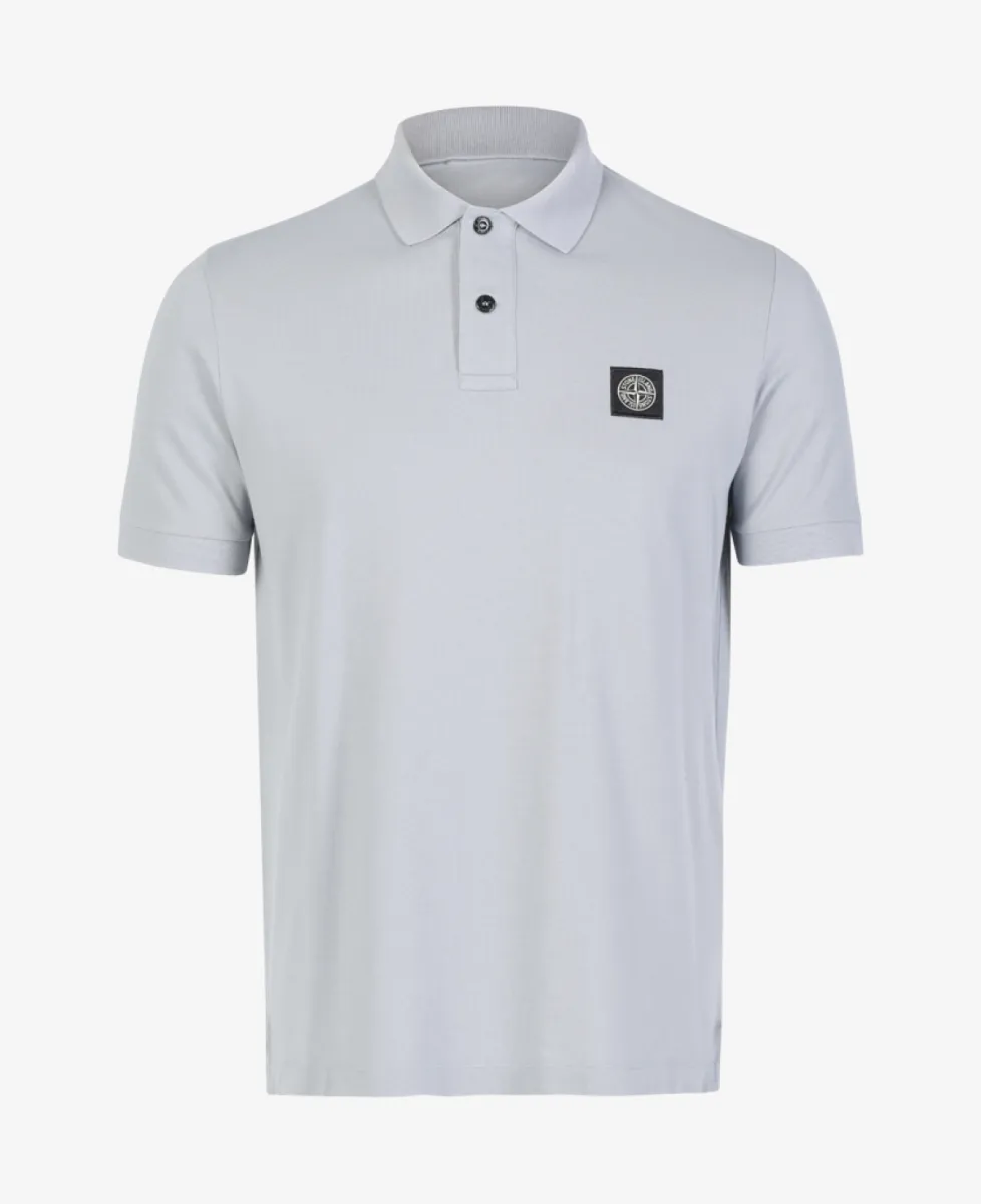 Stone Island Polo pique - V0049 ASH GREY 1 Stone Island Stone Island Polo pique - V0049 ASH GREY