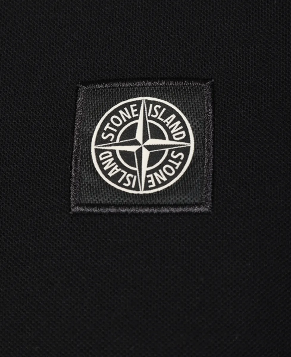 Stone Island Polo pique - V0029 BLACK 4 Stone Island Stone Island Polo pique - V0029 BLACK