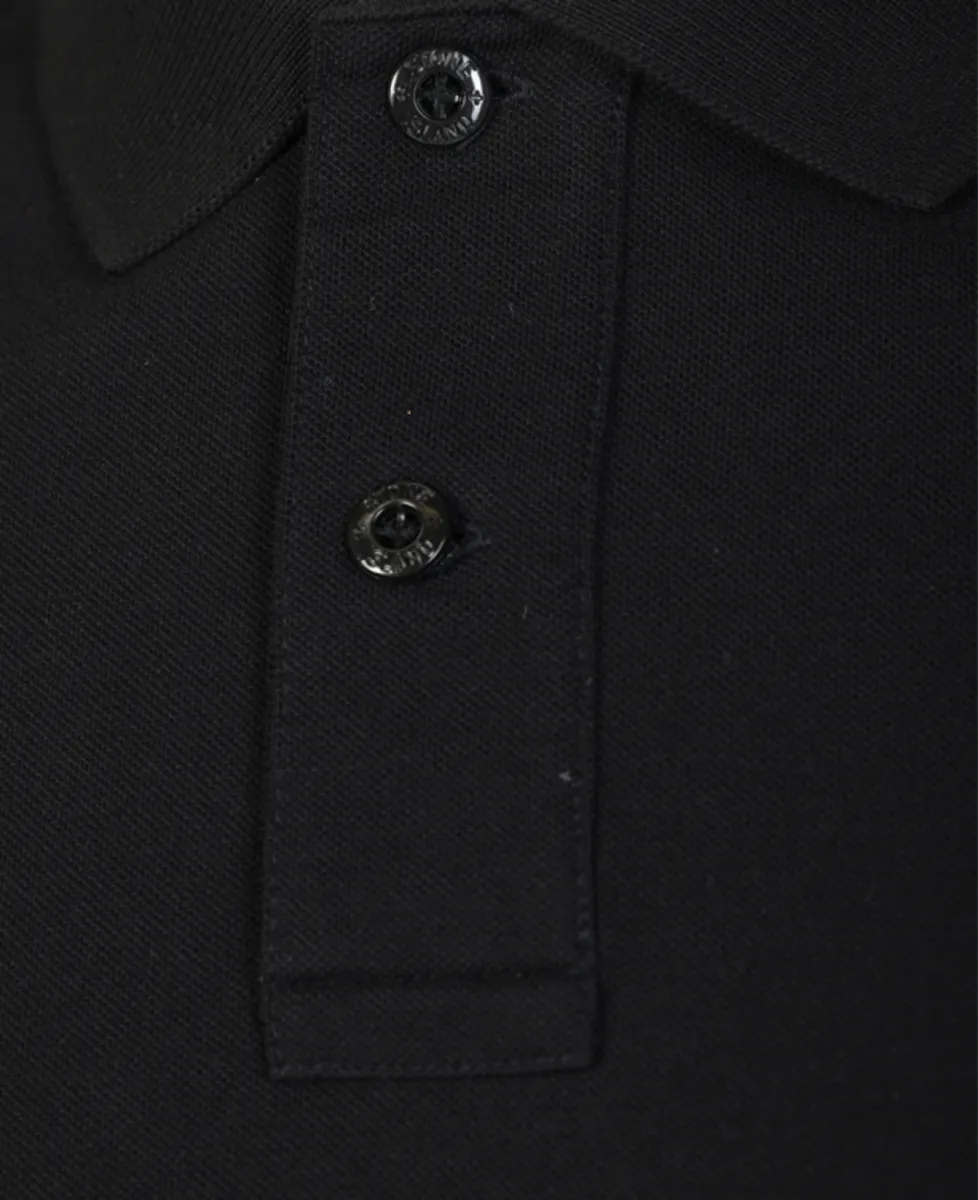 Stone Island Polo pique - V0029 BLACK 5 Stone Island Stone Island Polo pique - V0029 BLACK