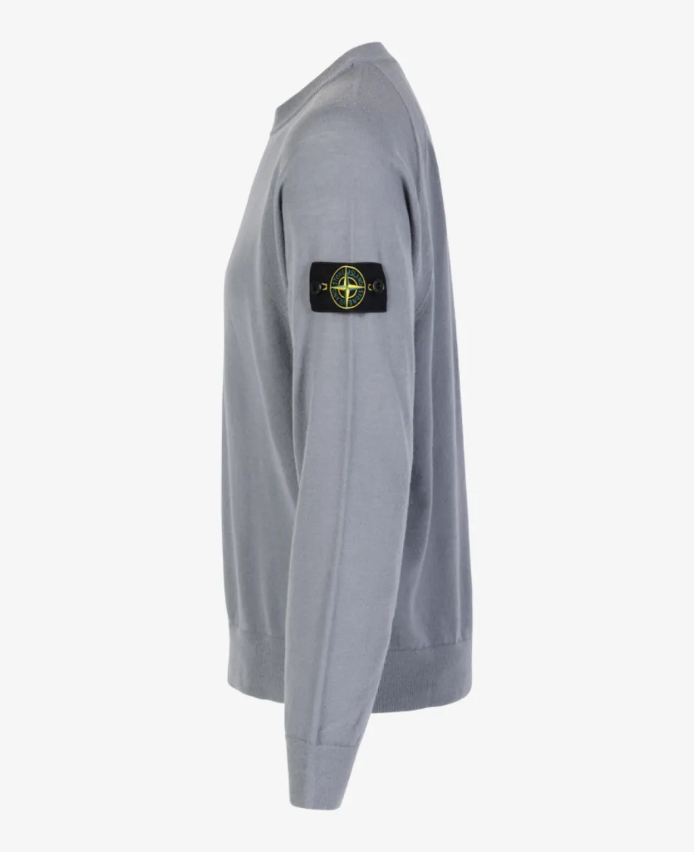 Stone Island Trui ronde hals - V0049 ASH GREY 2 Stone Island Stone Island Trui ronde hals - V0049 ASH GREY