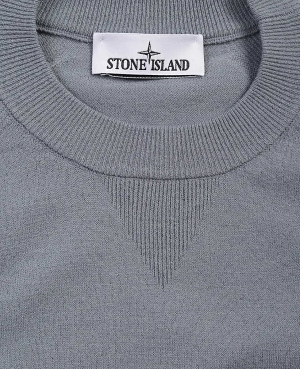 Stone Island Trui ronde hals - V0049 ASH GREY 3 Stone Island Stone Island Trui ronde hals - V0049 ASH GREY