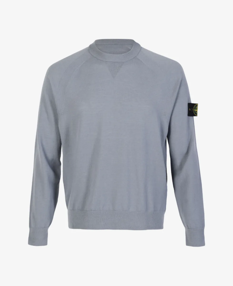 Stone Island Trui ronde hals - V0049 ASH GREY 1 Stone Island Stone Island Trui ronde hals - V0049 ASH GREY