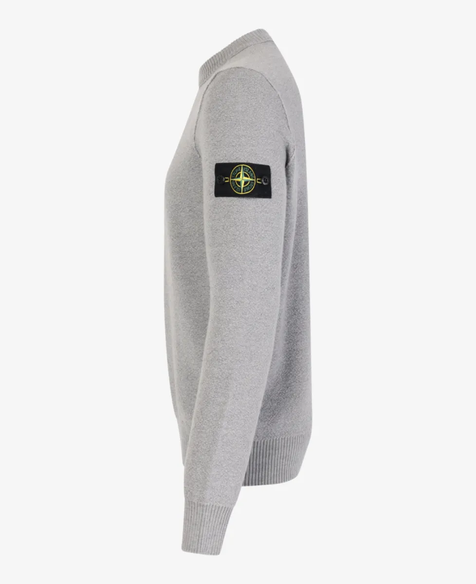 Stone Island Trui ronde hals - V0049 ASH GREY 2 Stone Island Stone Island Trui ronde hals - V0049 ASH GREY