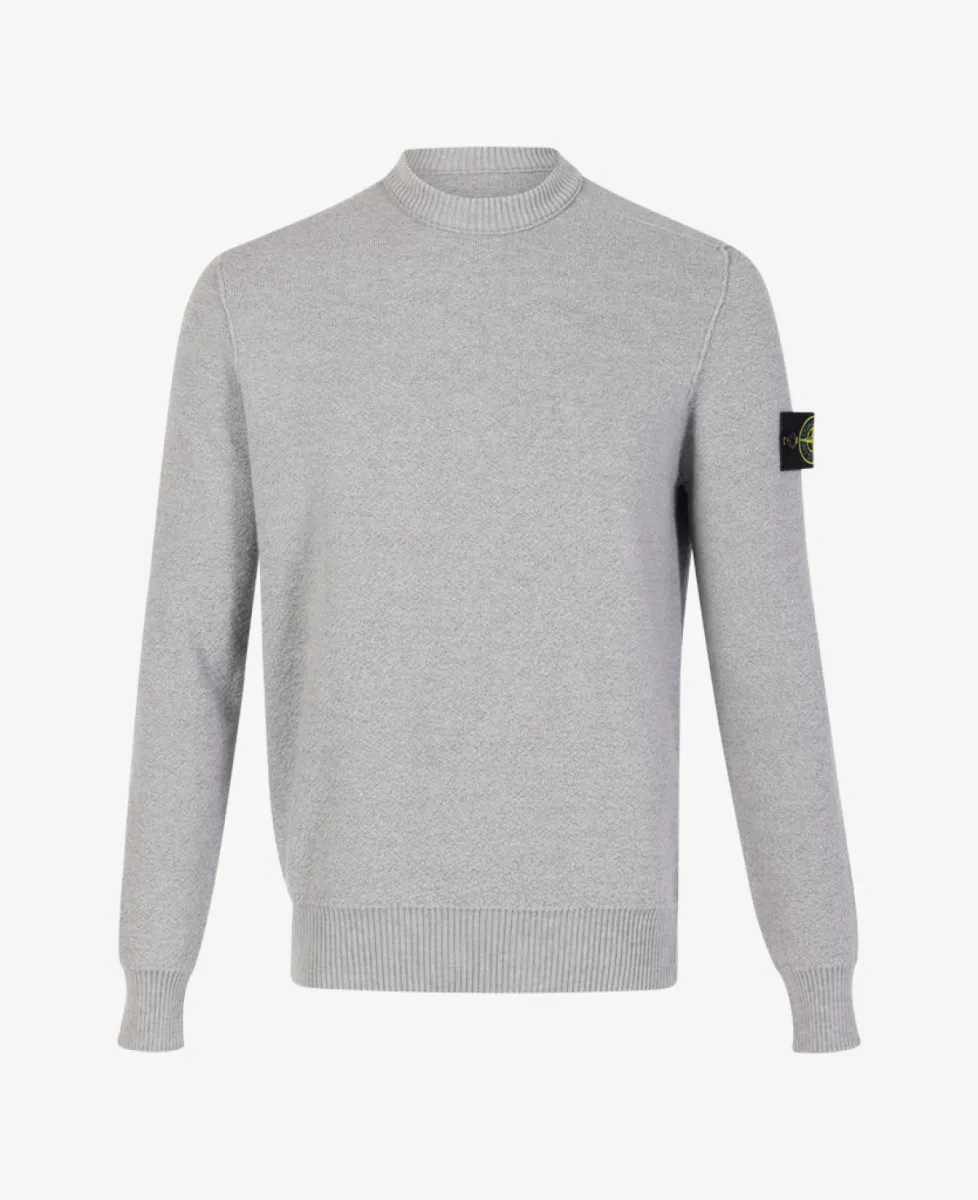 Stone Island Trui ronde hals - V0049 ASH GREY 1 Stone Island Stone Island Trui ronde hals - V0049 ASH GREY