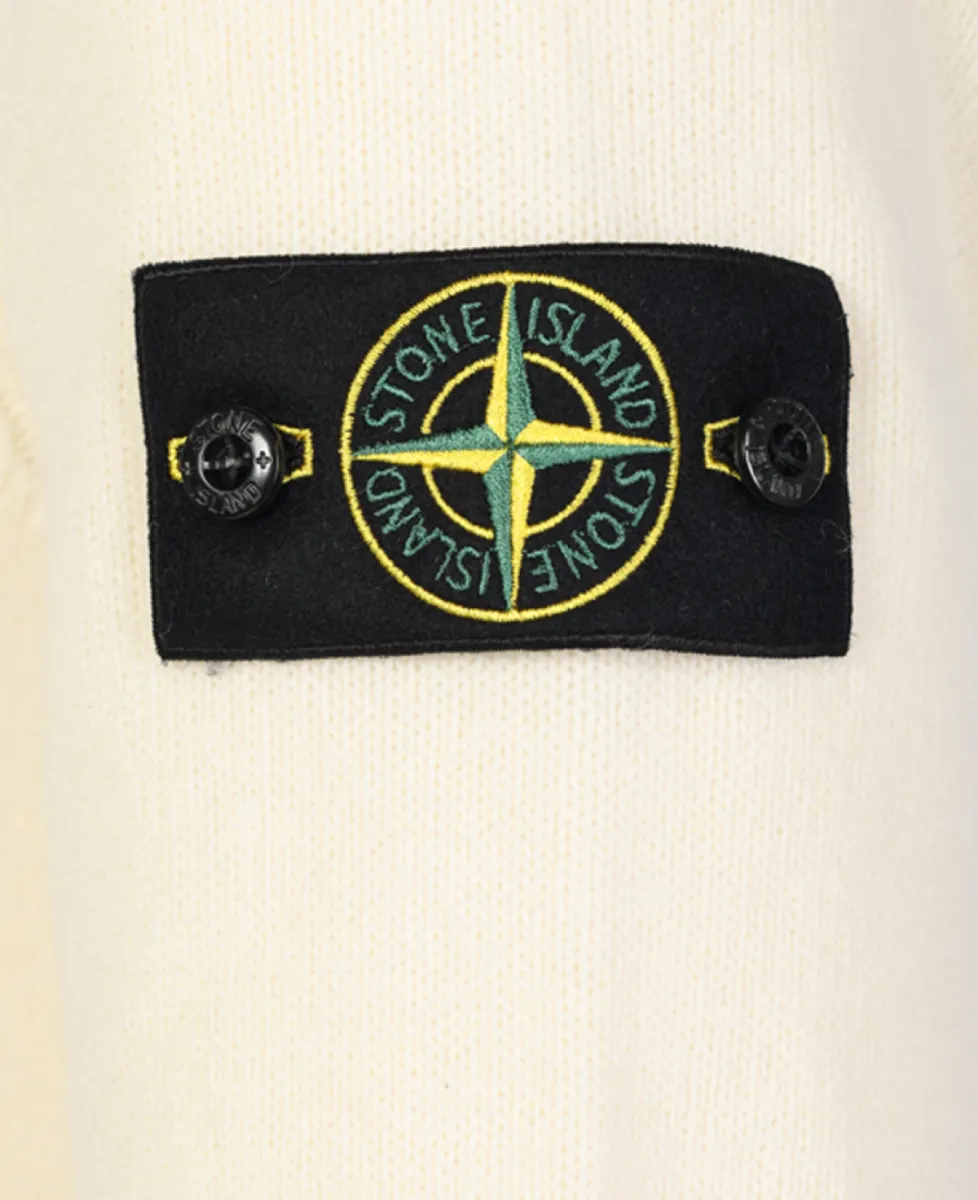 Stone Island Trui half zip - V0093 IVORY 3 Stone Island Stone Island Trui half zip - V0093 IVORY