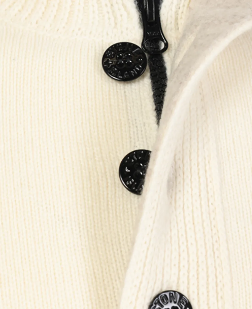 Stone Island Trui half zip - V0093 IVORY 5 Stone Island Stone Island Trui half zip - V0093 IVORY
