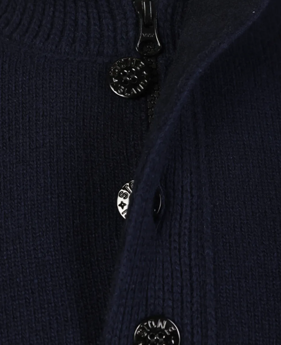 Stone Island Trui half zip - V0020 NAVY BLUE 3 Stone Island Stone Island Trui half zip - V0020 NAVY BLUE