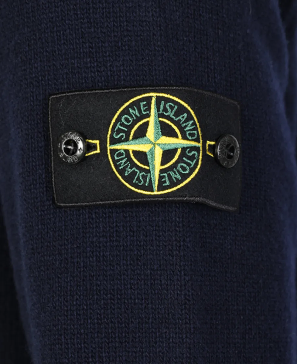 Stone Island Trui half zip - V0020 NAVY BLUE 4 Stone Island Stone Island Trui half zip - V0020 NAVY BLUE