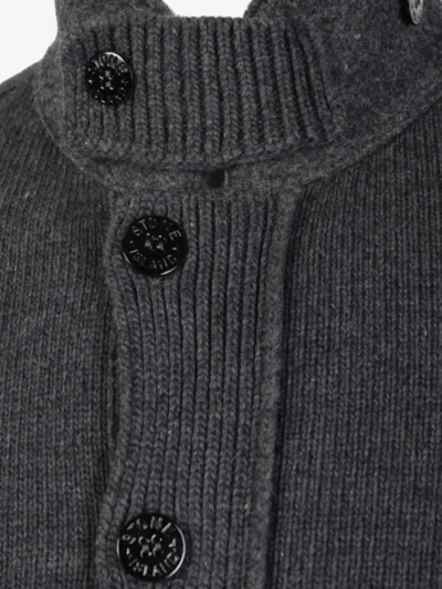 Stone Island Stone Island Vest met knopen - V0M62 MELANGE LEAD