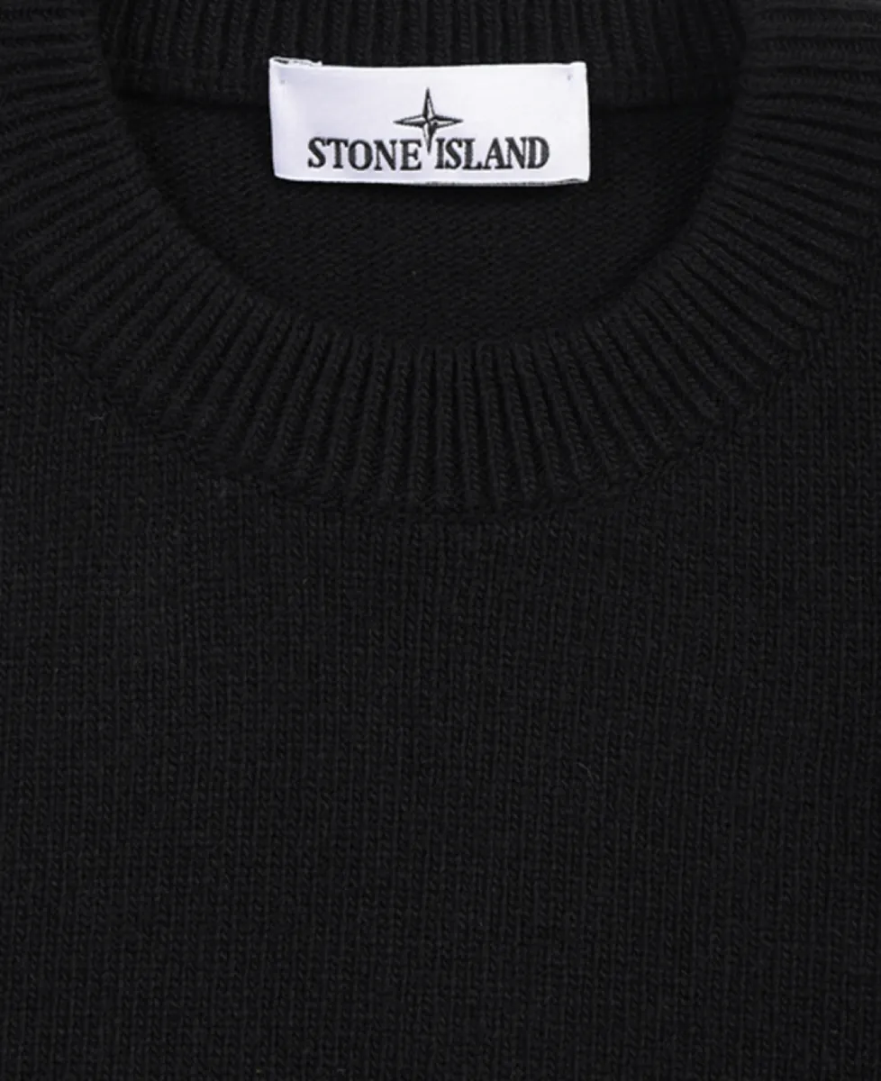 Stone Island Trui gebreid ronde hals - V0029 BLACK 3 Stone Island Stone Island Trui gebreid ronde hals - V0029 BLACK