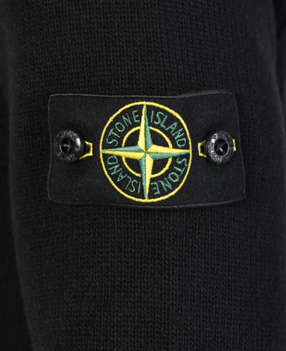 Stone Island Trui gebreid ronde hals - V0029 BLACK 4 Stone Island Stone Island Trui gebreid ronde hals - V0029 BLACK