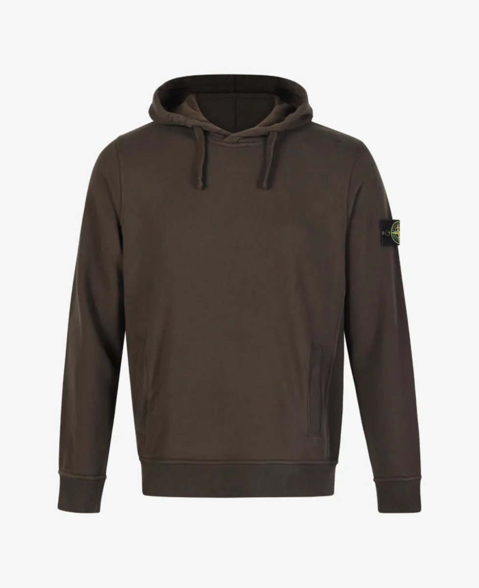 Stone Island Hoodie katoen - V0078 COAL GREY 1 Stone Island Stone Island Hoodie katoen - V0078 COAL GREY