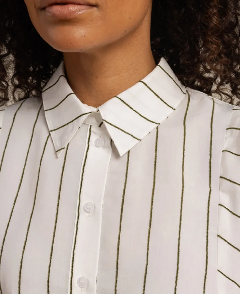 Studio Anneloes Blouse - 1174 offwhite/new army 4 Studio Anneloes Studio Anneloes Blouse - 1174 offwhite/new army