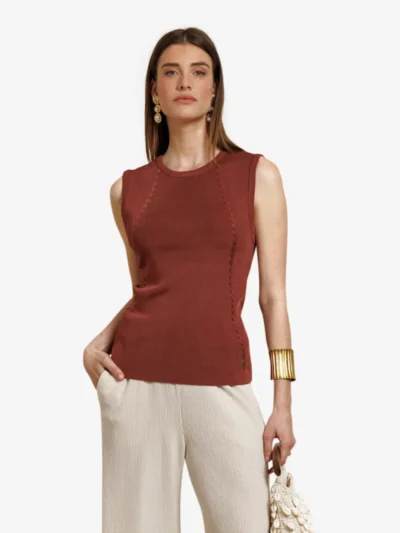Studio Anneloes Studio Anneloes Top ml - 3301 rust