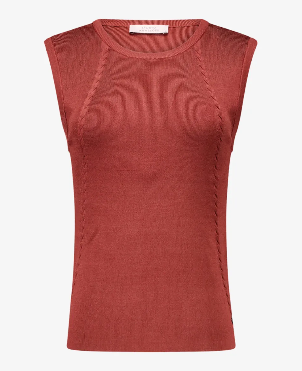 Studio Anneloes Top ml - 3301 rust 1 Studio Anneloes Studio Anneloes Top ml - 3301 rust