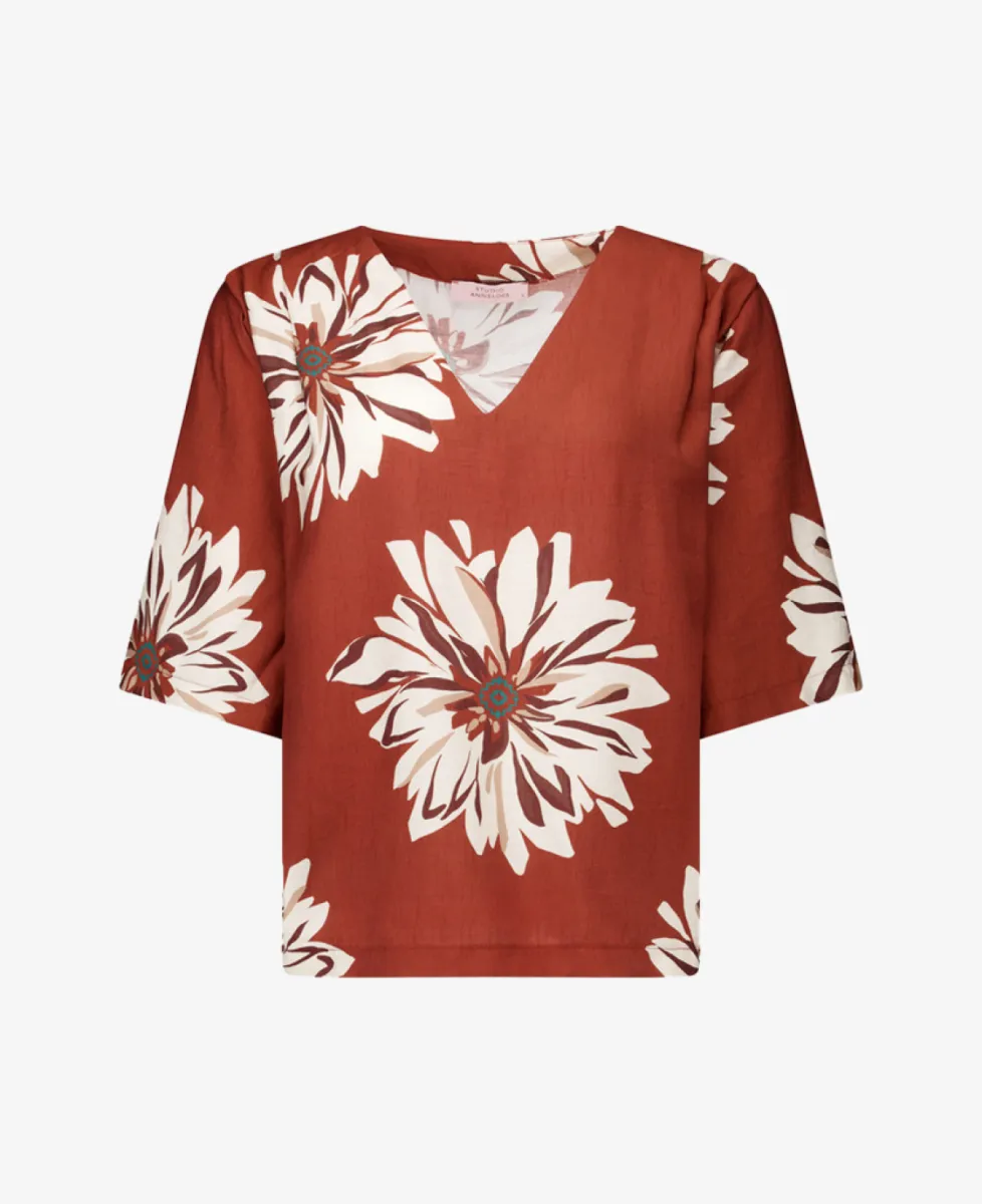 Studio Anneloes Top km - 3301 rust 1 Studio Anneloes Studio Anneloes Top km - 3301 rust