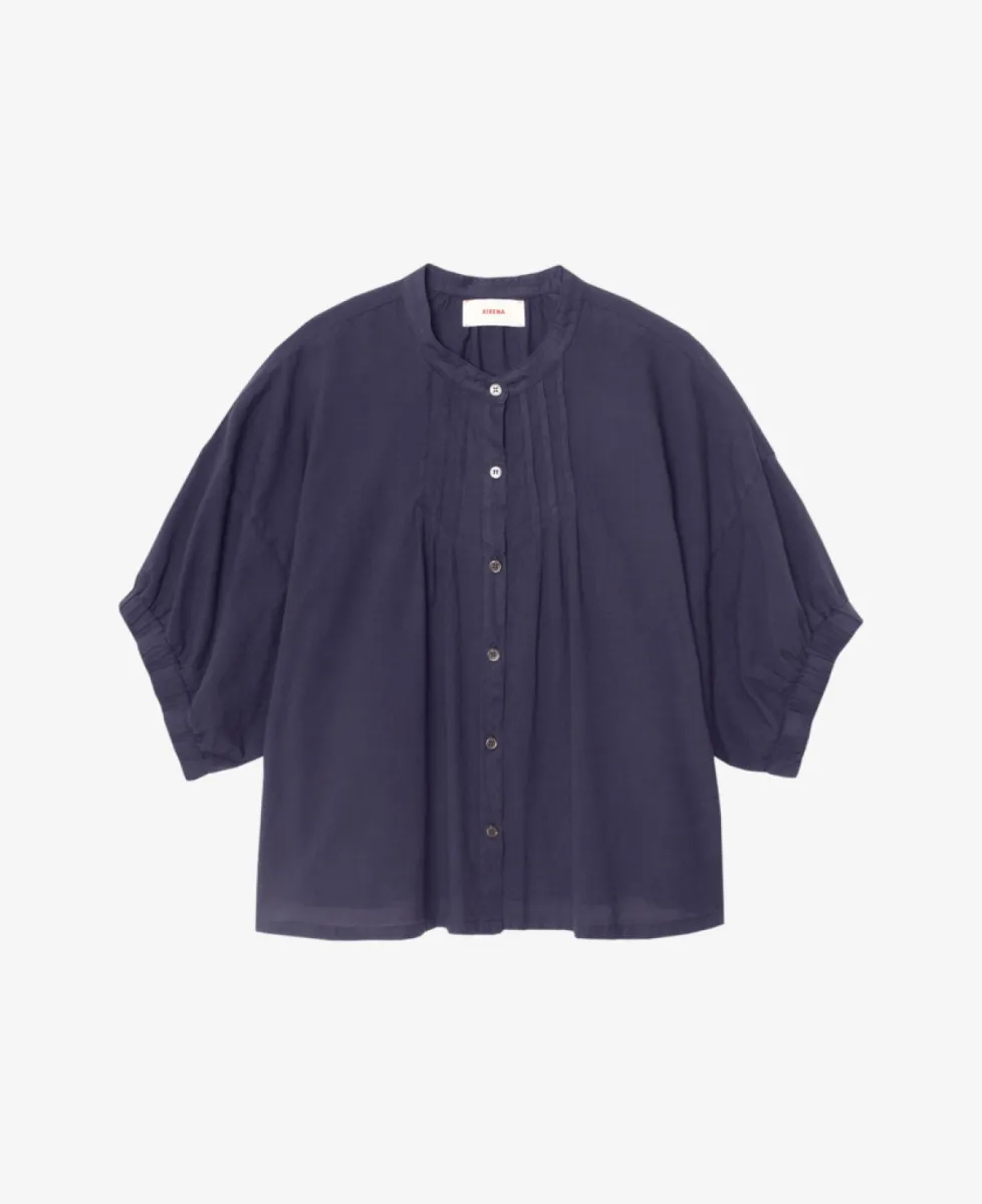 Xirena Blouse - Navy 1 Xirena Xirena Blouse - Navy