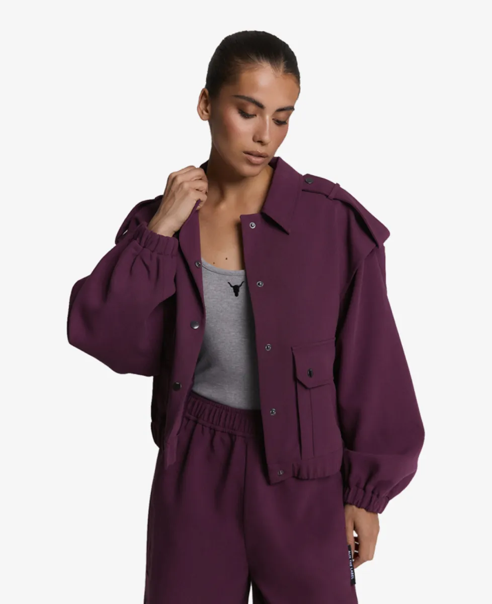 ALIX The Label Blazer - 516 Aubergine 2 ALIX The Label ALIX The Label Blazer - 516 Aubergine