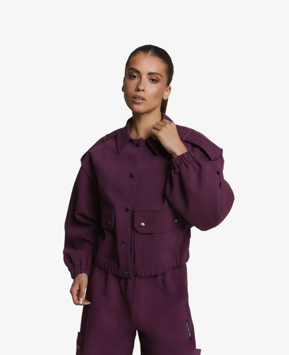 ALIX The Label Blazer - 516 Aubergine 3 ALIX The Label ALIX The Label Blazer - 516 Aubergine