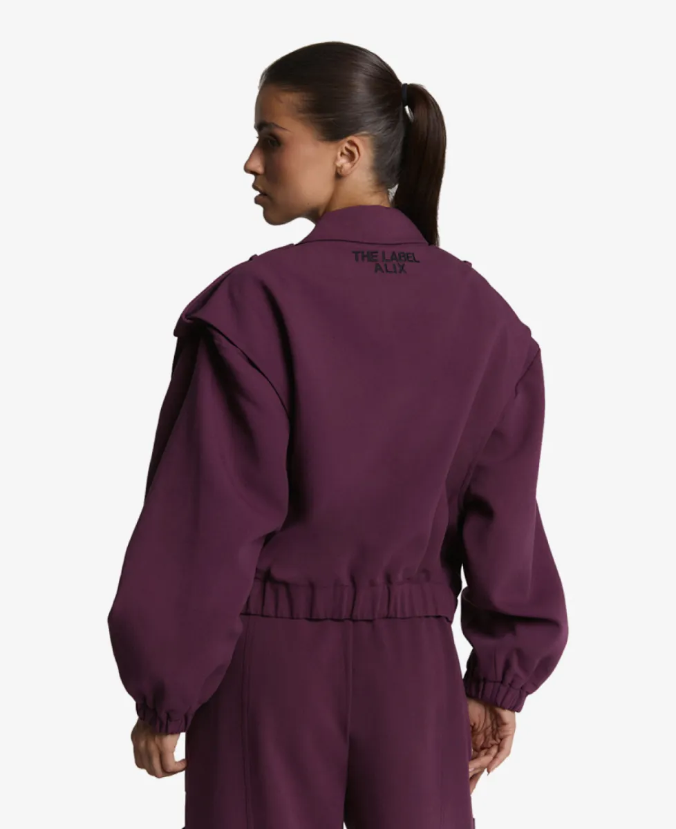 ALIX The Label Blazer - 516 Aubergine 4 ALIX The Label ALIX The Label Blazer - 516 Aubergine