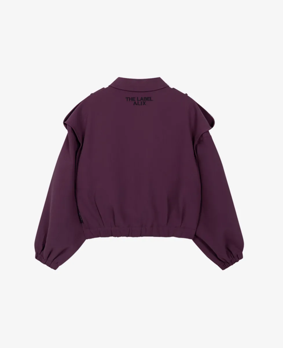 ALIX The Label Blazer - 516 Aubergine 5 ALIX The Label ALIX The Label Blazer - 516 Aubergine