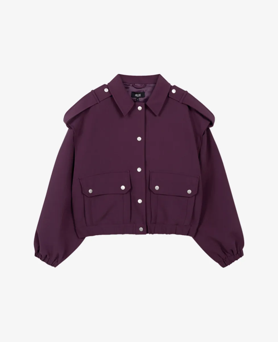 ALIX The Label Blazer - 516 Aubergine 1 ALIX The Label ALIX The Label Blazer - 516 Aubergine