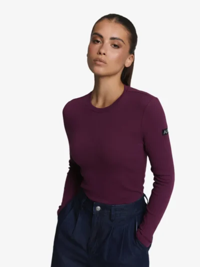 ALIX The Label ALIX The Label Tshirt lm - 517 Aubergine