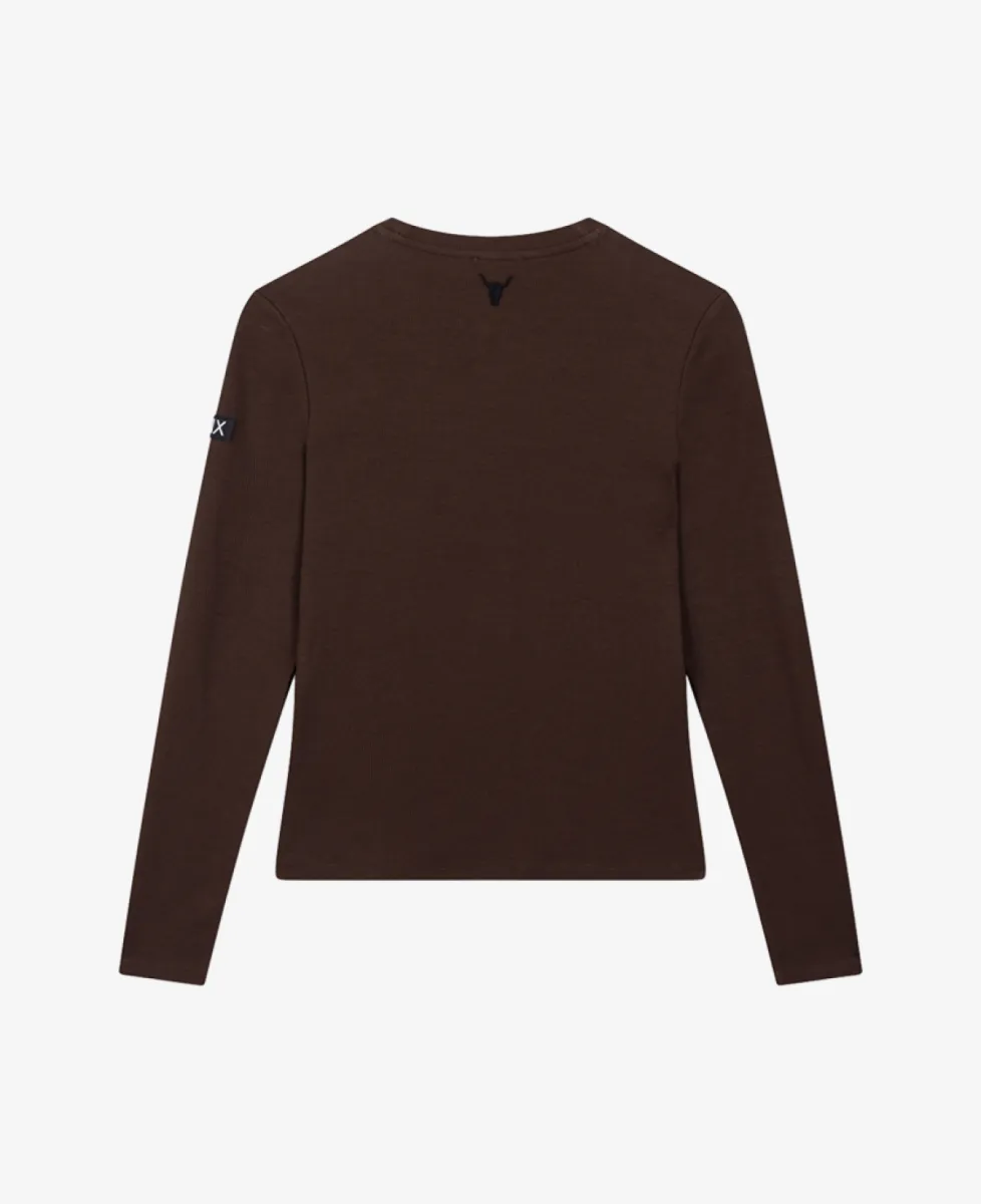 ALIX The Label Tshirt lm - 659 Warm brown 3 ALIX The Label ALIX The Label Tshirt lm - 659 Warm brown