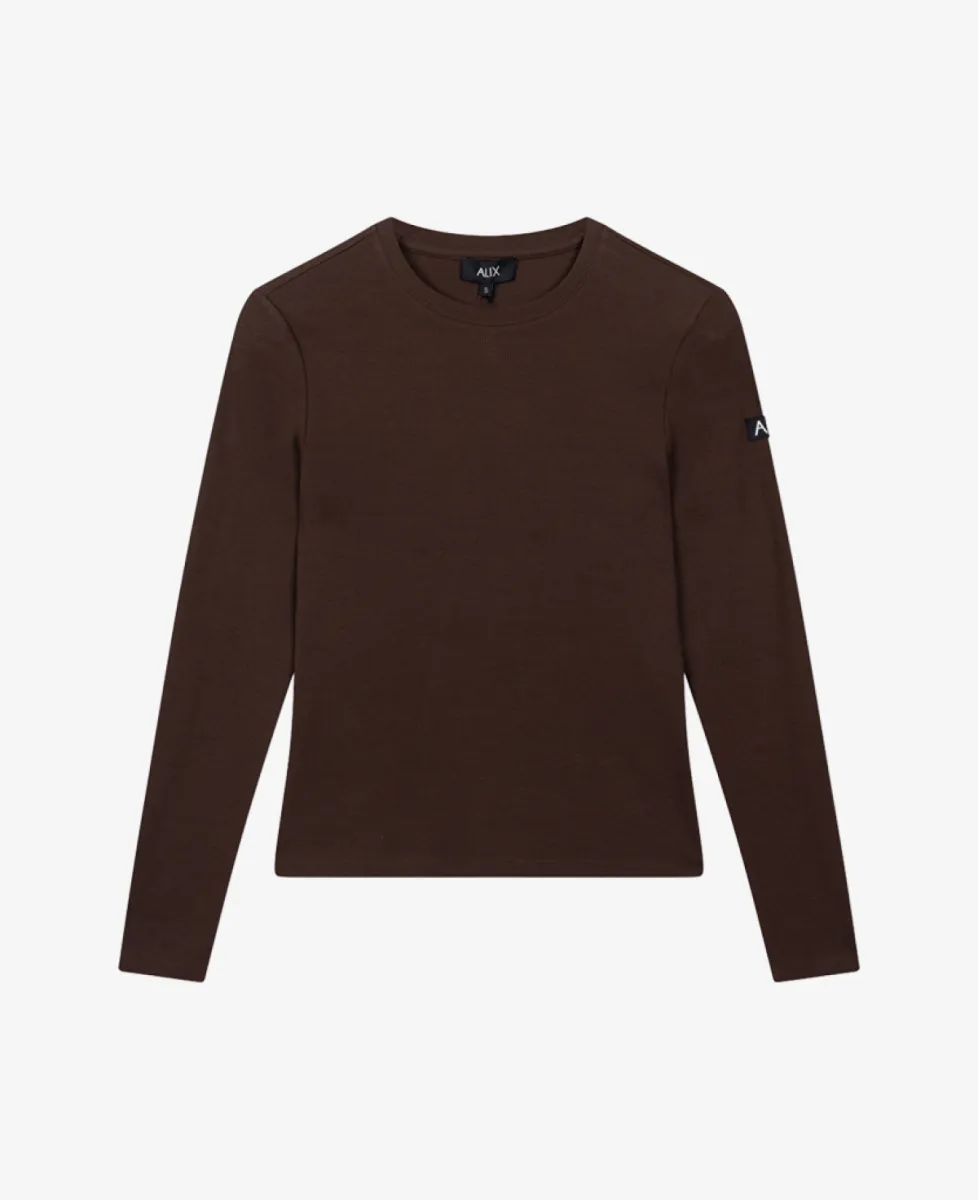 ALIX The Label Tshirt lm - 659 Warm brown 1 ALIX The Label ALIX The Label Tshirt lm - 659 Warm brown