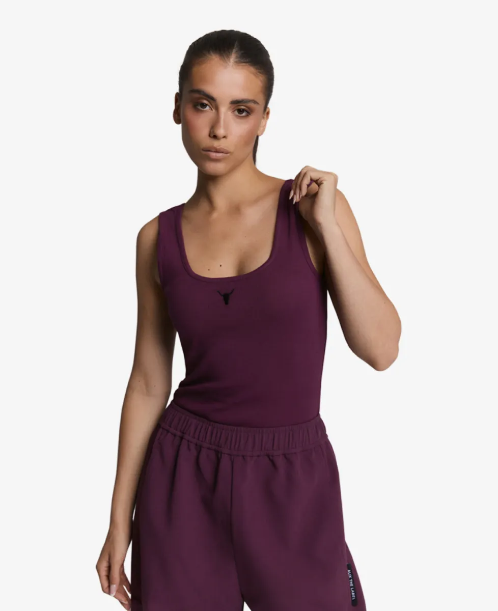 ALIX The Label Top ml - 517 Aubergine 2 ALIX The Label ALIX The Label Top ml - 517 Aubergine