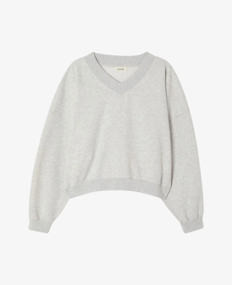 American Vintage Sweat - Heather grey 1 American Vintage American Vintage Sweat - Heather grey