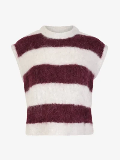 American Vintage American Vintage Spencer - Rayures Cranberry