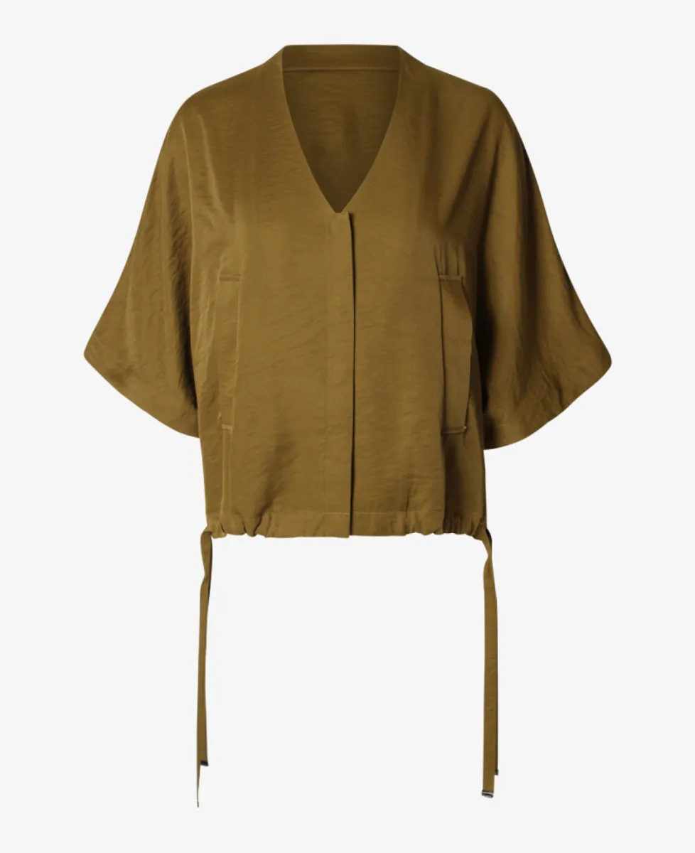 Beaumont Blouse - 6800 moss green 1 Beaumont Beaumont Blouse - 6800 moss green
