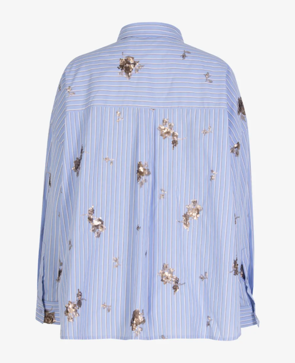 Beaumont Blouse - 5140 blue stripe 4 Beaumont Beaumont Blouse - 5140 blue stripe