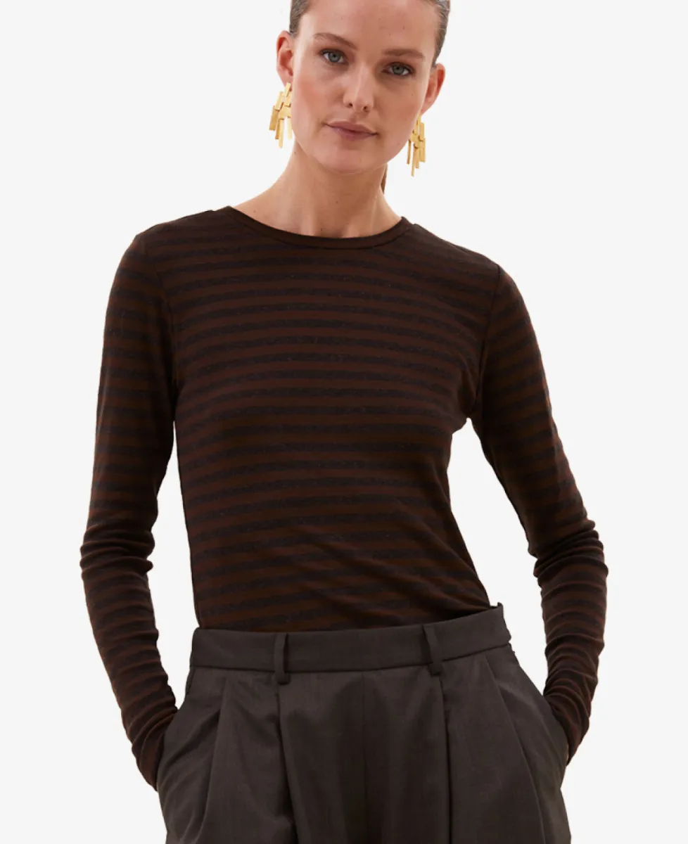 By-Bar Tshirt lm - 1722 coffee bean 3 By-Bar By-Bar Tshirt lm - 1722 coffee bean