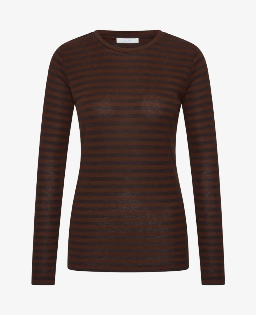 By-Bar Tshirt lm - 1722 coffee bean 1 By-Bar By-Bar Tshirt lm - 1722 coffee bean