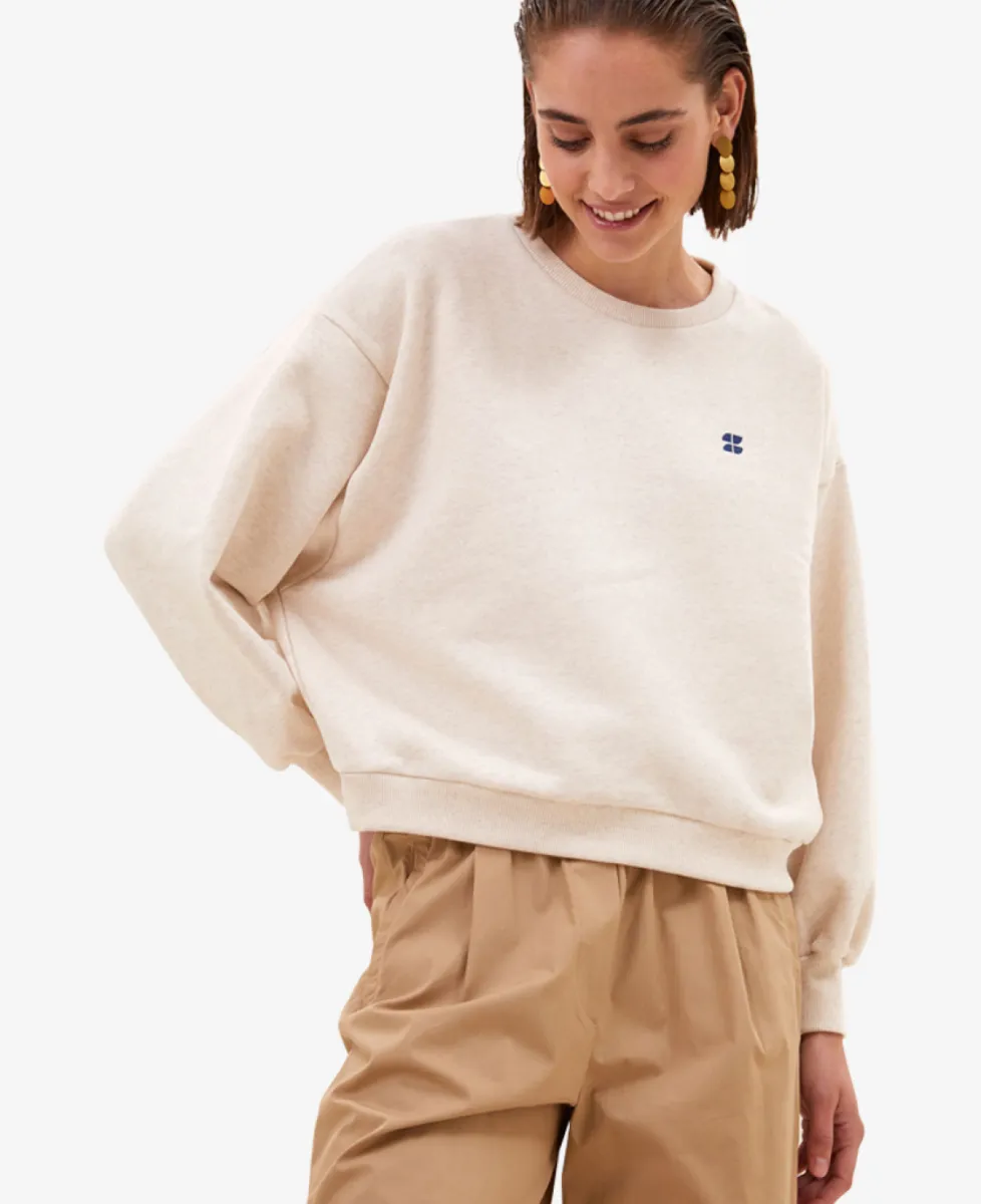 By-Bar Sweater - 826 oyster melee 3 By-Bar By-Bar Sweater - 826 oyster melee