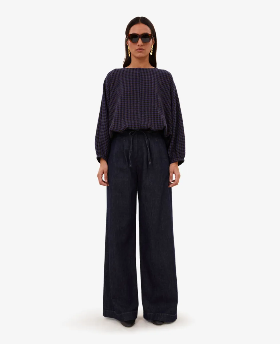 By-Bar Blouse - 1653 galaxy check 2 By-Bar By-Bar Blouse - 1653 galaxy check