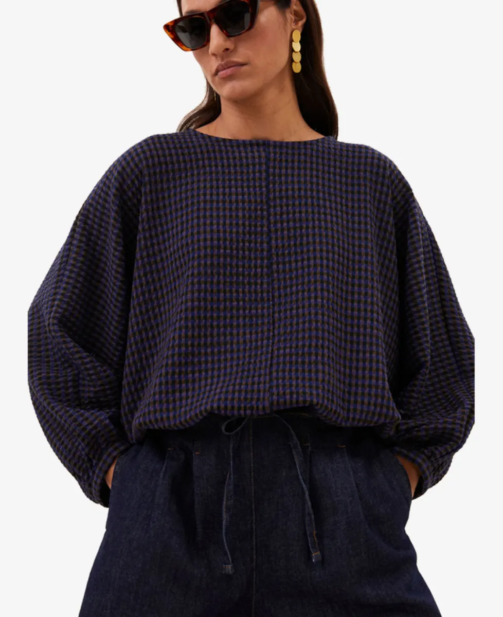 By-Bar Blouse - 1653 galaxy check 3 By-Bar By-Bar Blouse - 1653 galaxy check