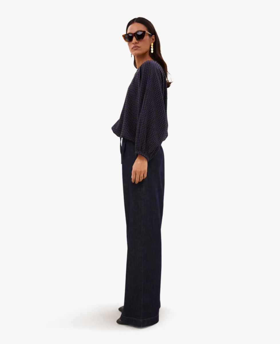By-Bar Blouse - 1653 galaxy check 4 By-Bar By-Bar Blouse - 1653 galaxy check