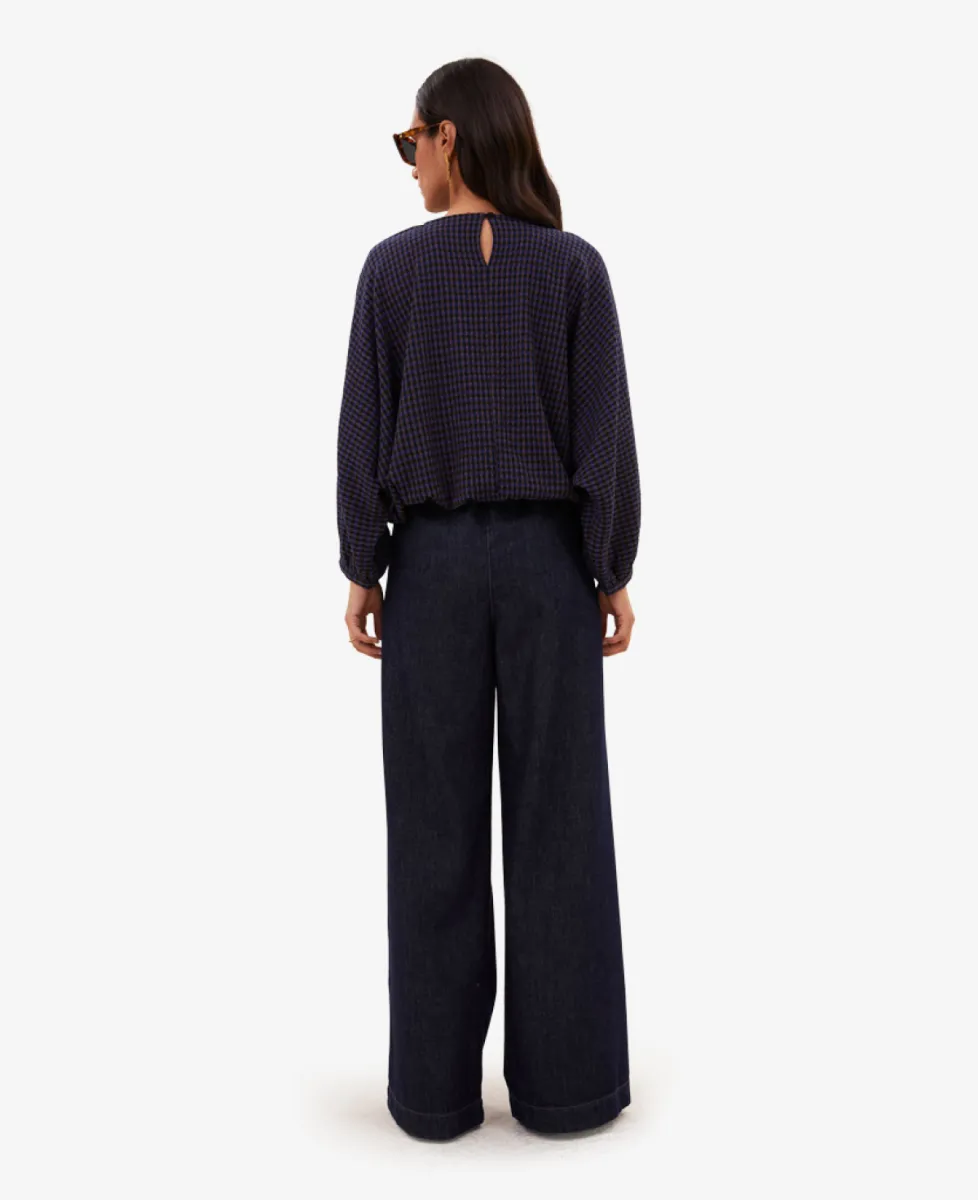 By-Bar Blouse - 1653 galaxy check 5 By-Bar By-Bar Blouse - 1653 galaxy check