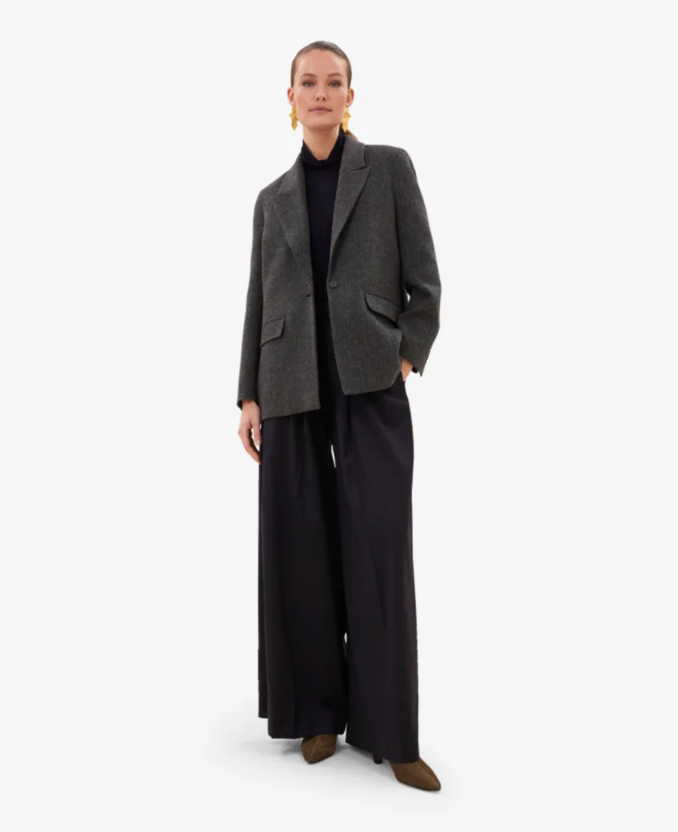 By-Bar Blazer - 835 dark grey melee 2 By-Bar By-Bar Blazer - 835 dark grey melee
