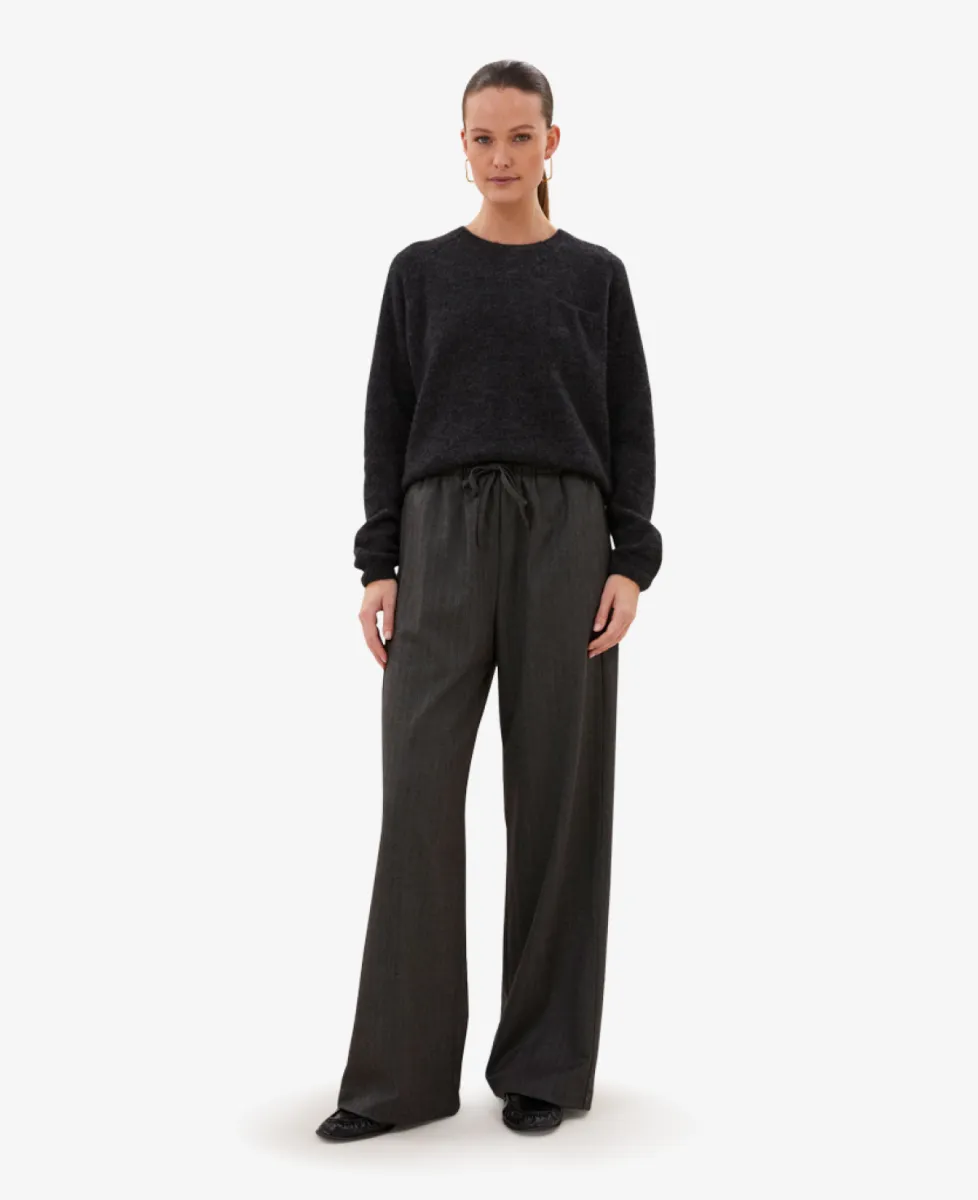 By-Bar Pantalon - 839 black herringbone 2 By-Bar By-Bar Pantalon - 839 black herringbone