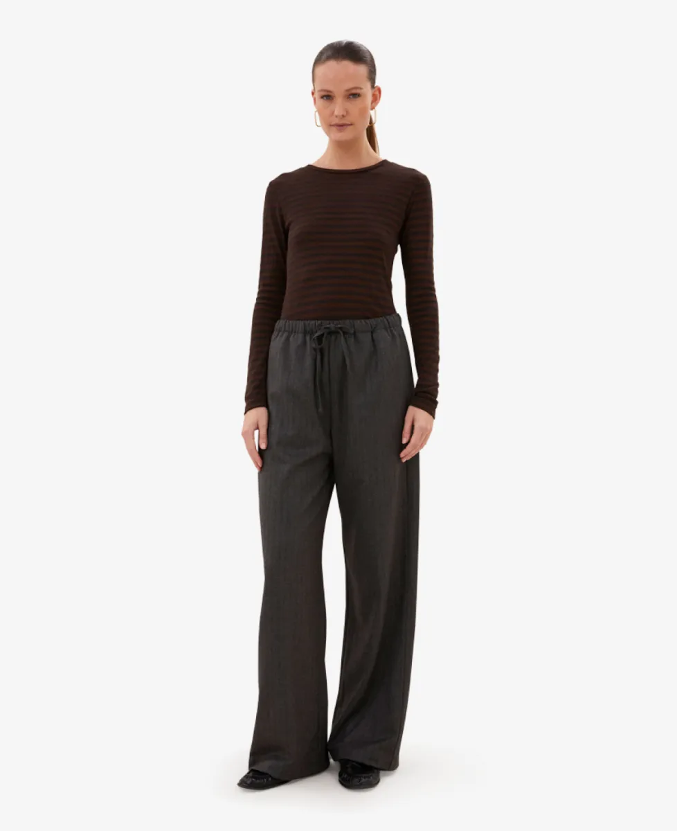 By-Bar Pantalon - 839 black herringbone 5 By-Bar By-Bar Pantalon - 839 black herringbone